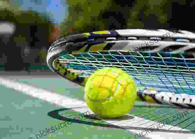 A Close Up Of A Tennis Racket And Ball, Highlighting The Importance Of Equipment In Performance Success In Tennis: The Science Behind Performance