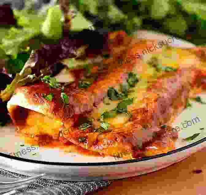 A Plate Of Enchiladas Topped With Melted Cheese, Salsa, And Sour Cream. Big Flavors From Italian America: Family Style Favorites From Coast To Coast