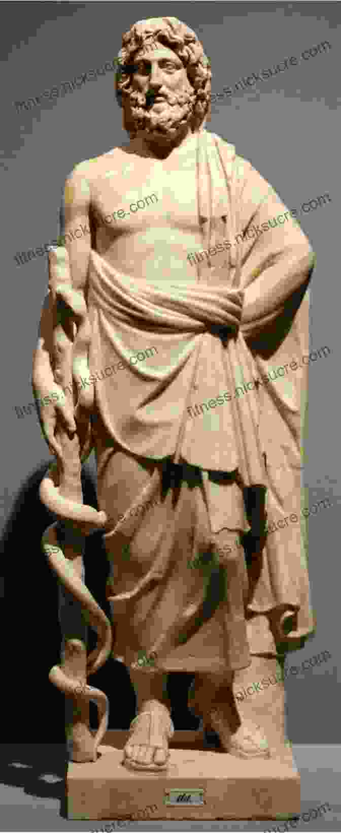 A Statue Of Asclepius, The Greek God Of Healing. The Hermetica: The Lost Wisdom Of The Pharaohs