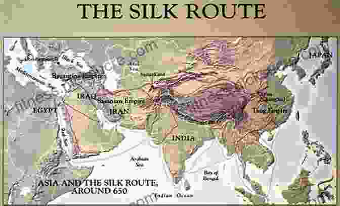 An Intricate Map Of The Silk Road, Spanning Vast Empires And Cultures Forgotten Tales And Vanished Trails