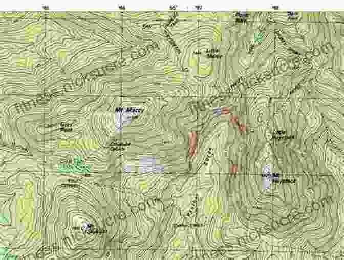 Detailed Topographic Map Of A Mountainous Region Be Expert With Map And Compass